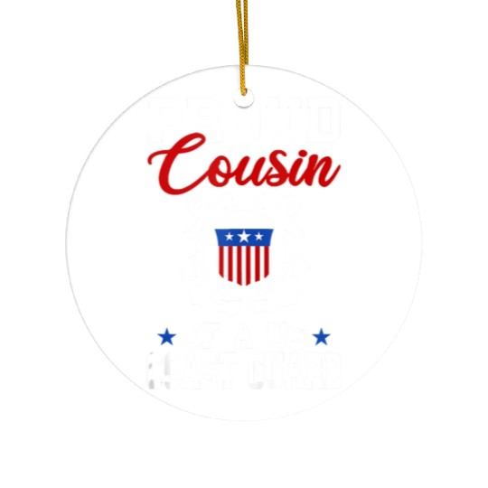 Proud US Coast Guard Cousin Ceramic Ornaments