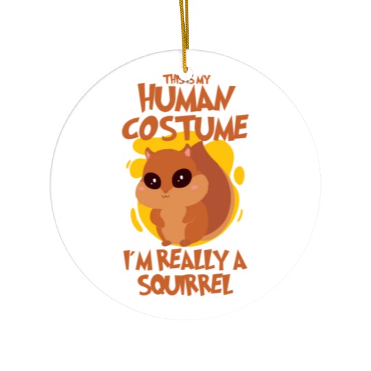 Funny Squirrel Fan Squirrel Lover Chipmunk Addict Ceramic Ornaments