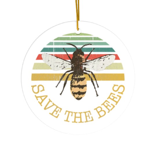 Bee BeeKeeper Save the Bees Apiary Design Ceramic Ornaments