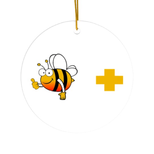 Bee Positive Bee Lover Meme Ceramic Ornaments