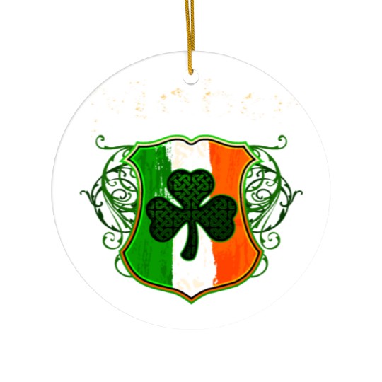 Maher Irish Surname Ireland Flag Shield Shamrock Ceramic Ornaments
