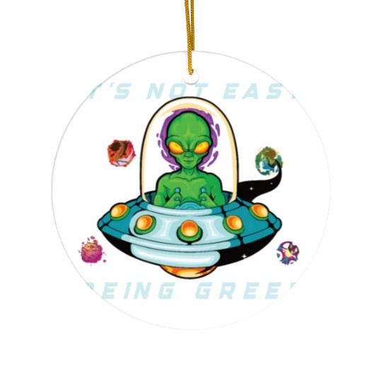 Alien Extraterrestrial Area 51 UFO Space Geek Gift Ceramic Ornaments
