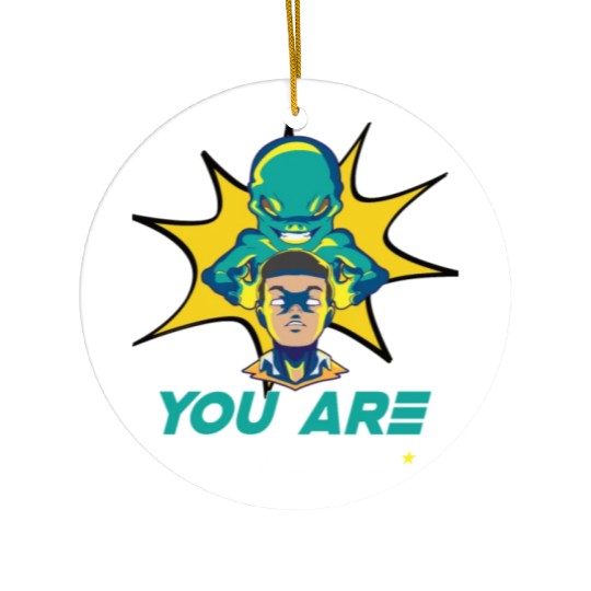 Alien Extraterrestrial Area 51 UFO Space Geek Gift Ceramic Ornaments