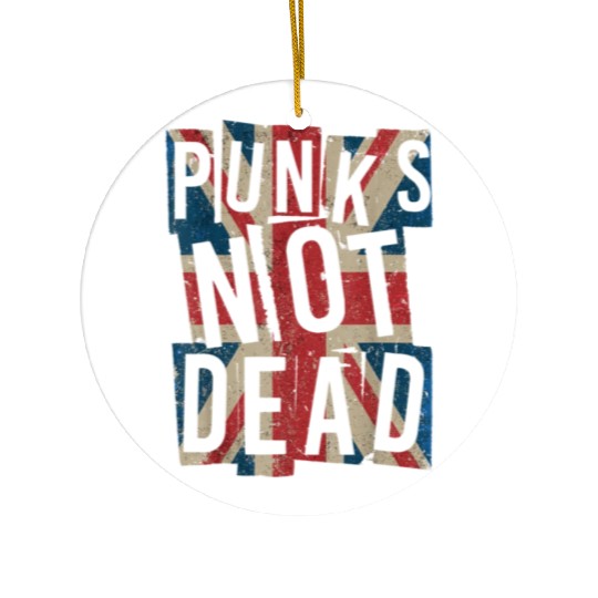 Punk Is Not Dead Ceramic Ornaments