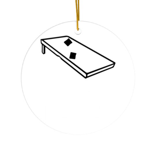 These Bags Are Real - Cornhole Ceramic Ornaments
