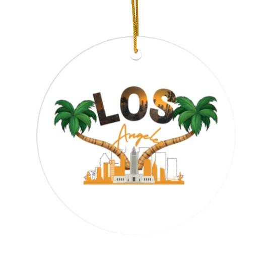 Los Angeles Ceramic Ornaments