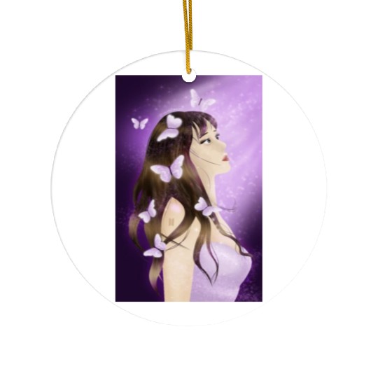 BTS Butterfly Fan Girl Ceramic Ornaments