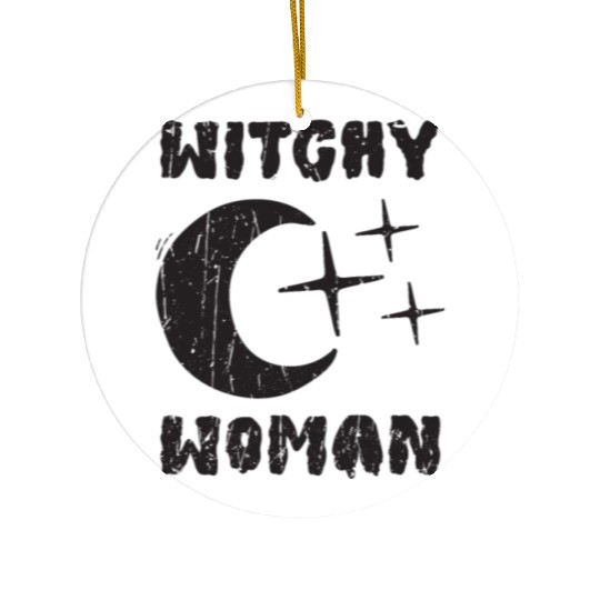 Witchy Woman - magic halloween Ceramic Ornaments