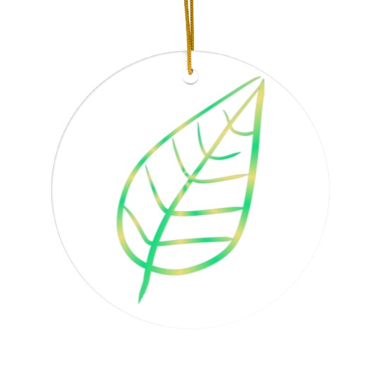 leaf icon nature green Ceramic Ornaments