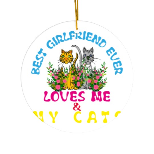 cats & girlfriend Ceramic Ornaments