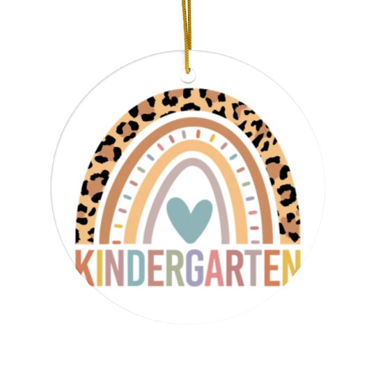 Kindergarten Rainbow Girls Boys Teacher Team Kinde Ceramic Ornaments