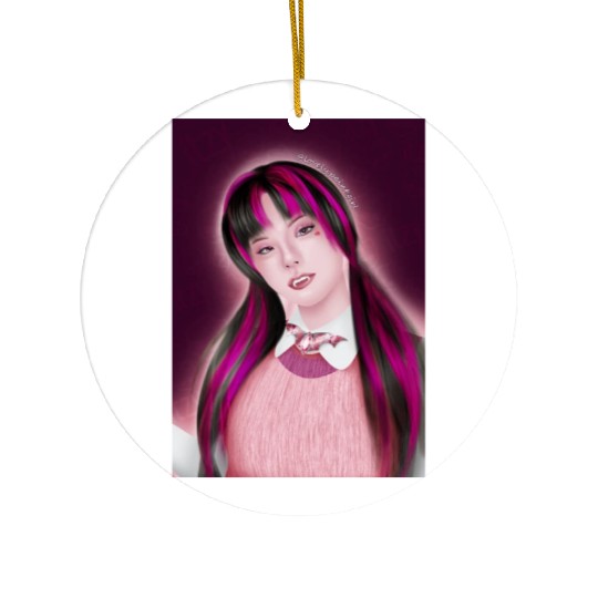 Yeji Itzy Draculaura Monster High Ceramic Ornaments