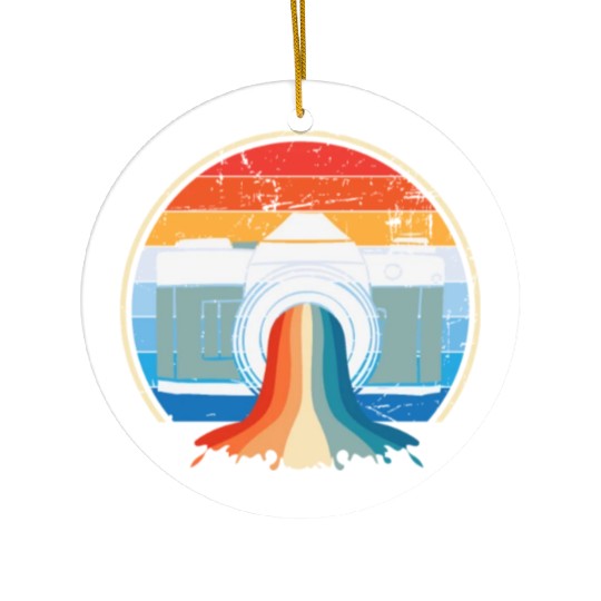 Retro Vintage Camera Picture For Photographers Ceramic Ornaments