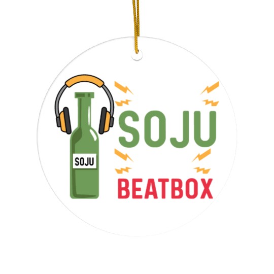 Beer and Beatbox Party-goer Gift Ceramic Ornaments