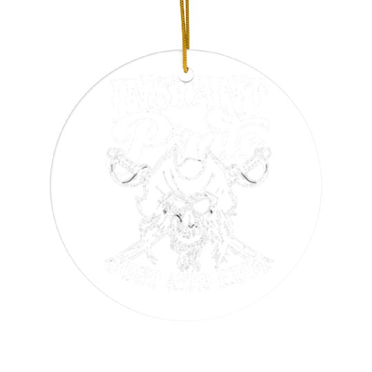 Instant pirate just add rum - skull captain Ceramic Ornaments