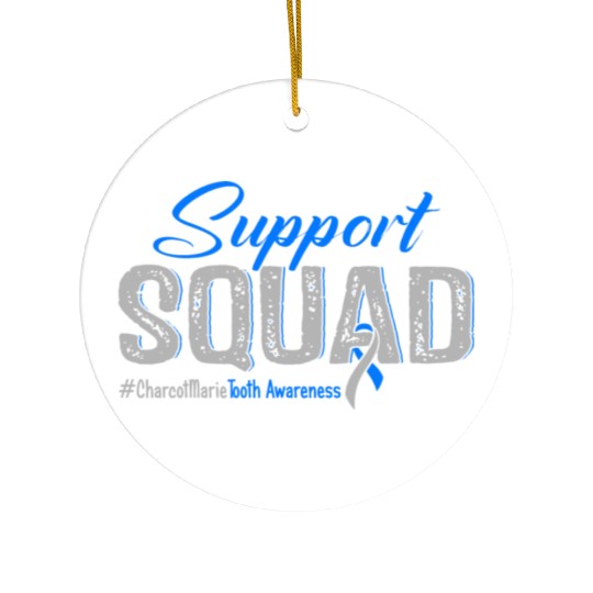 Support Squad Charcot Marie Tooth Awareness Ceramic Ornaments