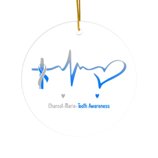 Faith Hope Love Charcot Marie Tooth Awareness Ceramic Ornaments