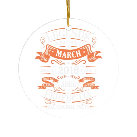 March 2016 anniversary March 2016 March Ceramic Ornaments