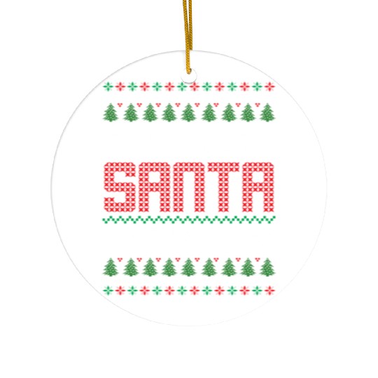 Dear Santa I Can Explain - Saying Ugly Christmas Ceramic Ornaments