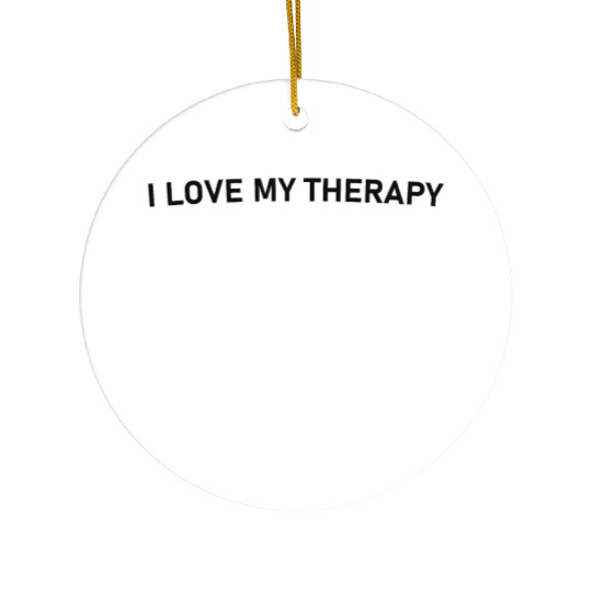 I love my Therapy Dog Ceramic Ornaments