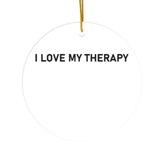 I love my Therapy Dog Ceramic Ornaments