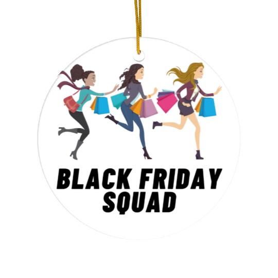 Black Friday Squad Ceramic Ornaments