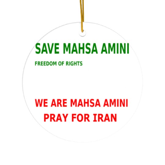 Save Mahsa Amini | Freedom Ceramic Ornaments