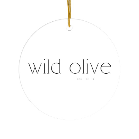 Wild olive #2 Ceramic Ornaments