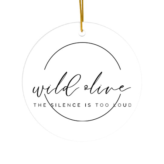 wild olive Ceramic Ornaments