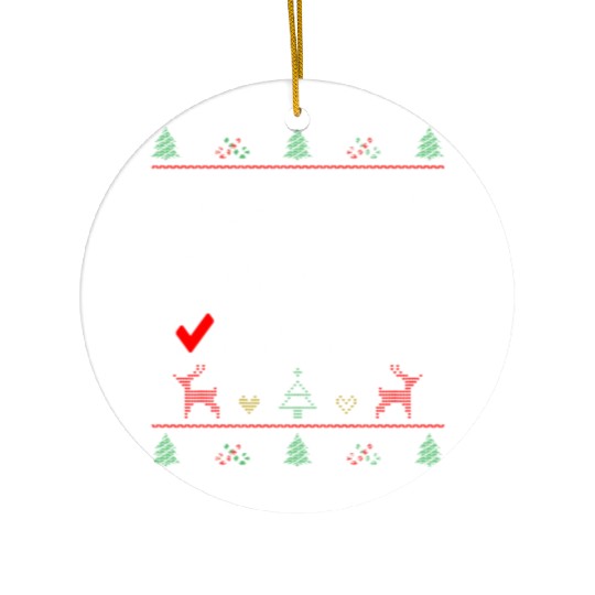 Naughty Nice Nurse, Matching Christmas Group Ceramic Ornaments