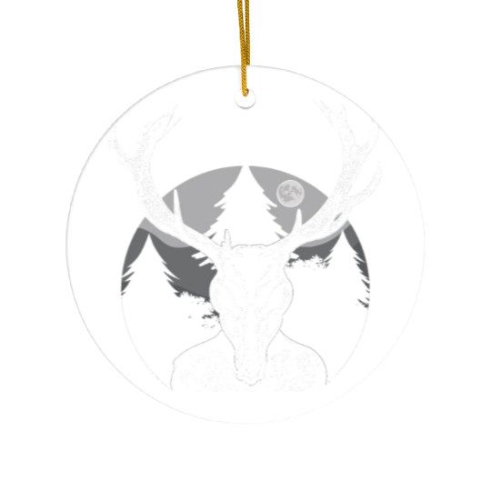 Folk Creature Moon Wendigo Halloween Cryptid Ceramic Ornaments