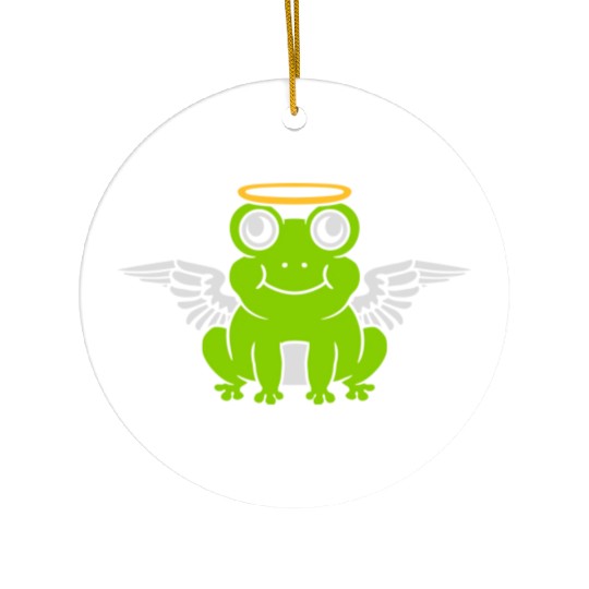 Angel frog wings Ceramic Ornaments