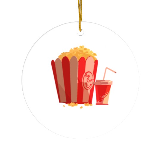 Film Popcorn Lover Ceramic Ornaments