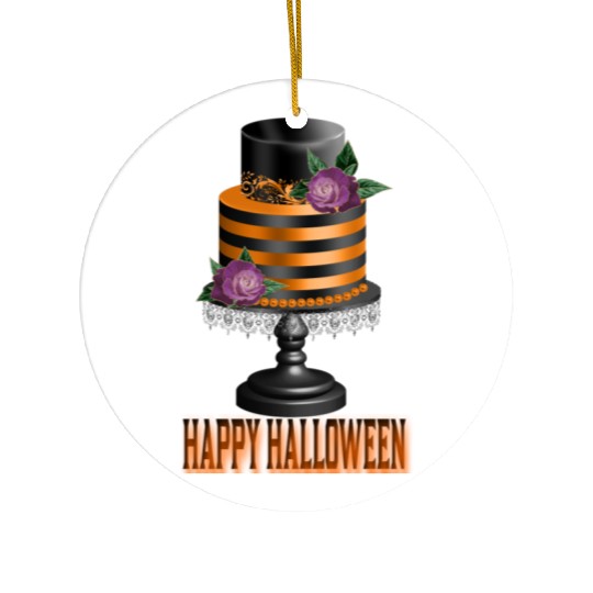 Happy Halloween Ceramic Ornaments