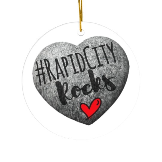 Rapid City Rocks Random Kindness Rock Painting Com Ceramic Ornaments