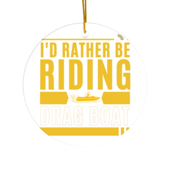 Drag Boat Racing And Speedboat Racing Ceramic Ornaments