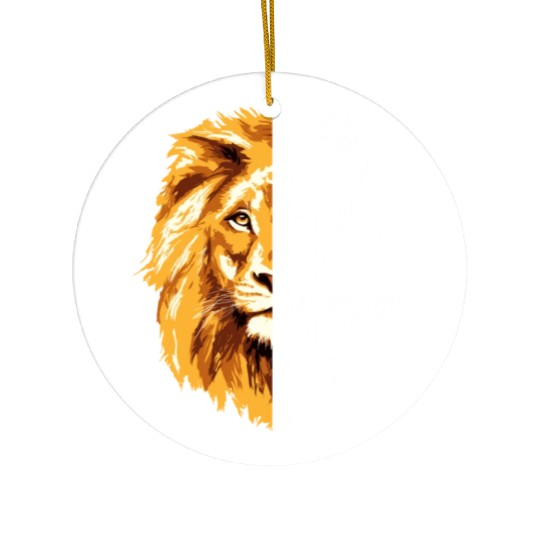 Scripture Worship Faith Lion Bible Verses Sayings Ceramic Ornaments