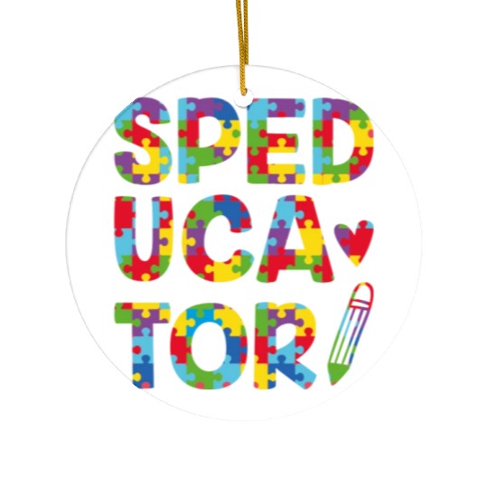 Speducator Sped Teacher Special Education Cute Ceramic Ornaments