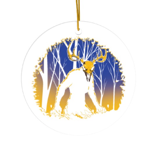 Wendigo Folk Creature Forest Cryptid Halloween Ceramic Ornaments