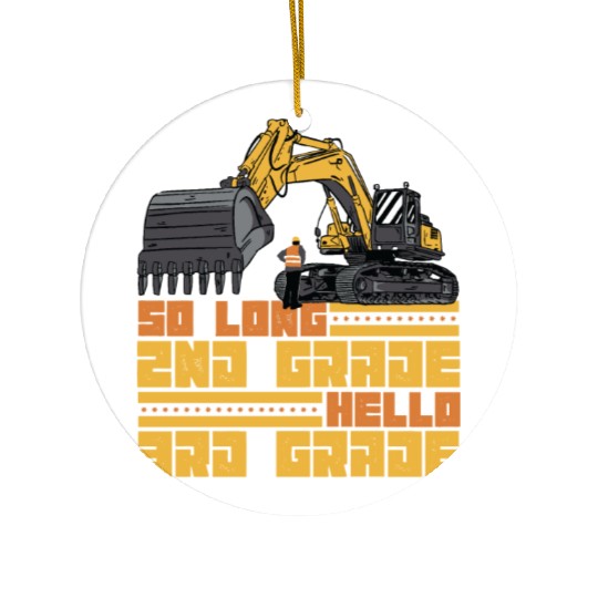 So Long 2nd Grade Hello 3rd Grade Student Boys Ceramic Ornaments