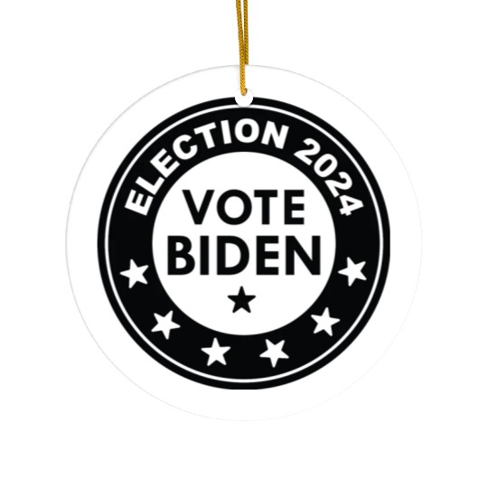 Vote Biden Election 2024 Ceramic Ornaments