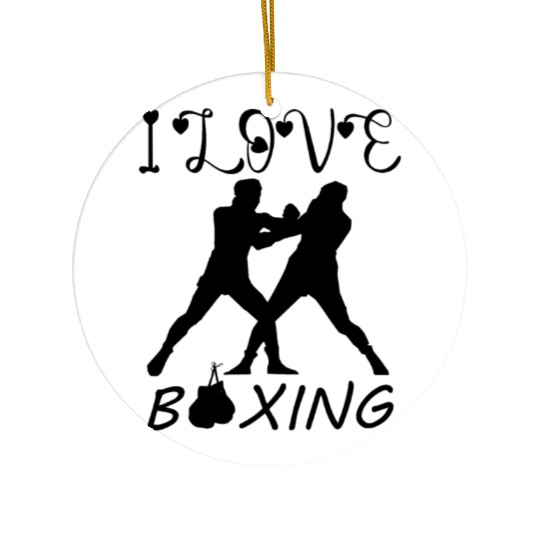 Shadow boxing Ceramic Ornaments is so cool