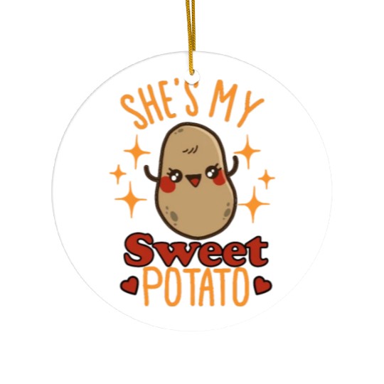 She's My Sweet Potato - I Yam Ceramic Ornaments