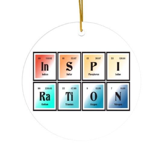 Inspiration | Periodic Table of Elements Ceramic Ornaments