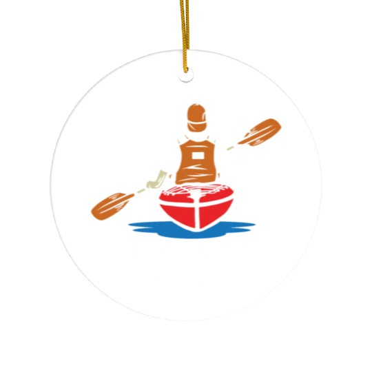 Do Not Follow Me I Do Stupid Things Kayak Canoe Ceramic Ornaments