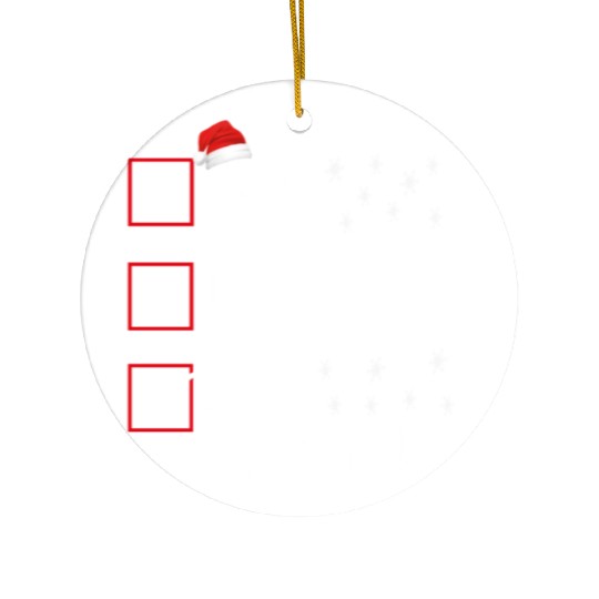 Nice naughty left unsupervised Ceramic Ornaments