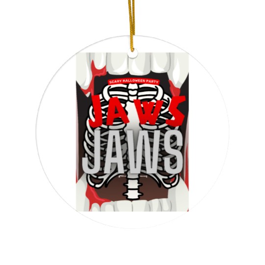 Jaws Halloween Ceramic Ornaments