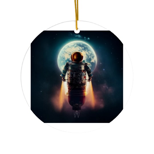 Rocketman Ceramic Ornaments