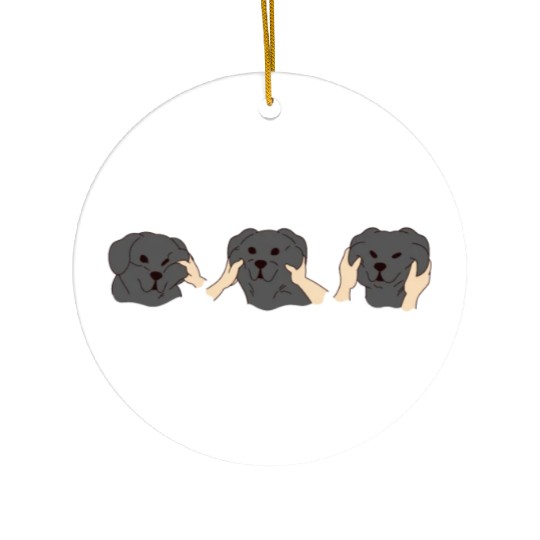 Chubby Cheeks Great Dane Ceramic Ornaments