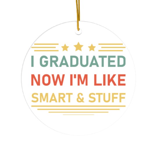 Funny College High School Graduation Gift Senior Ceramic Ornaments
